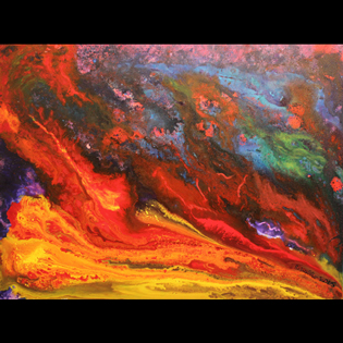 Abstract Art / Action Art: Warmth from the Waves